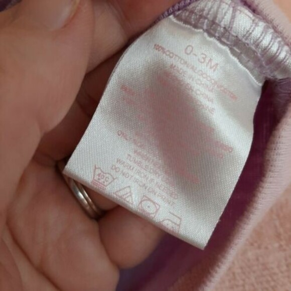 Baby Headquarter 0-3m Creeper One-Piece Bodysuit  I Love Daddy Purple/Pink - Picture 5 of 7